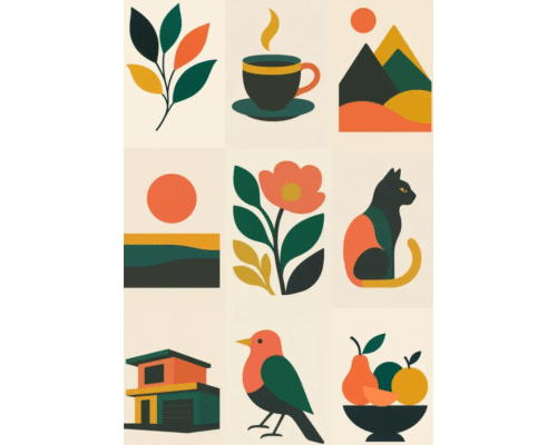 Prompt Modernist Colorblock Art