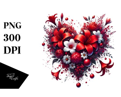 Tips Jual Red Spring Flowers Heart Design di Luar Negeri