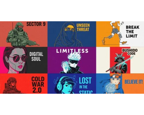 Prompt Stylized Modern Graphic Illustrations