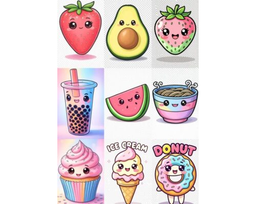 Prompt Kawaii Bento Universe Food Characters