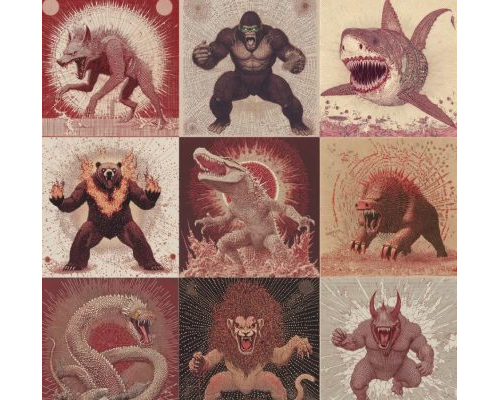 Prompt Animals Point Art Tshirt Designs