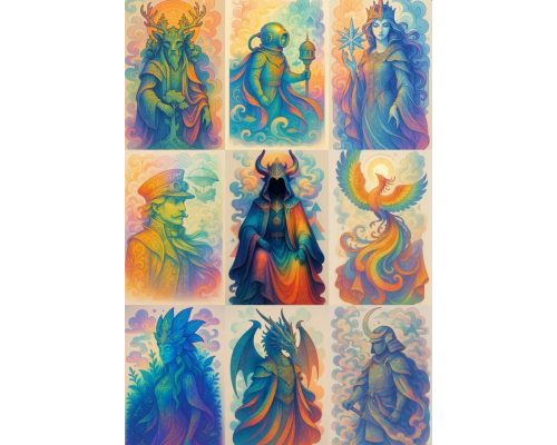 Prompt Surreal Gradient Art Portraits