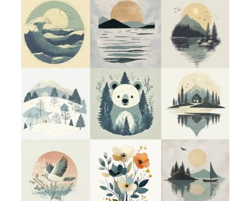 Prompt Scandinavian-inspired T-shirts