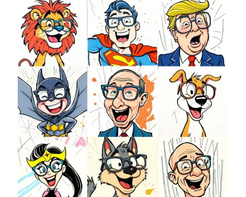 Prompt Hand Drawn Style Cartoon Illustrations