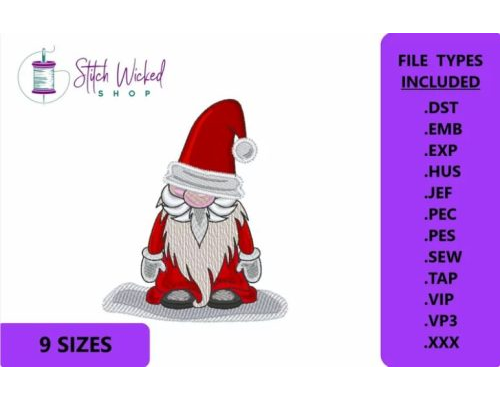 Tips Jual Design Christmas Santa Hat Gnome Embroidery di Luar Negeri